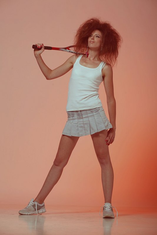 les cheveux fou, j'adore!!!